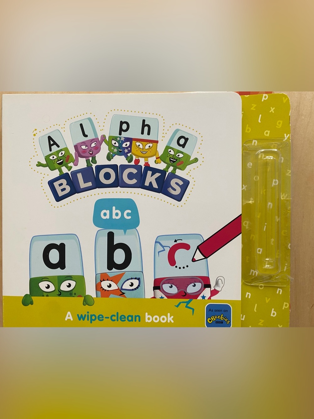 Alpha Blocks Wipe-Clean ABC Book - Multi-Color